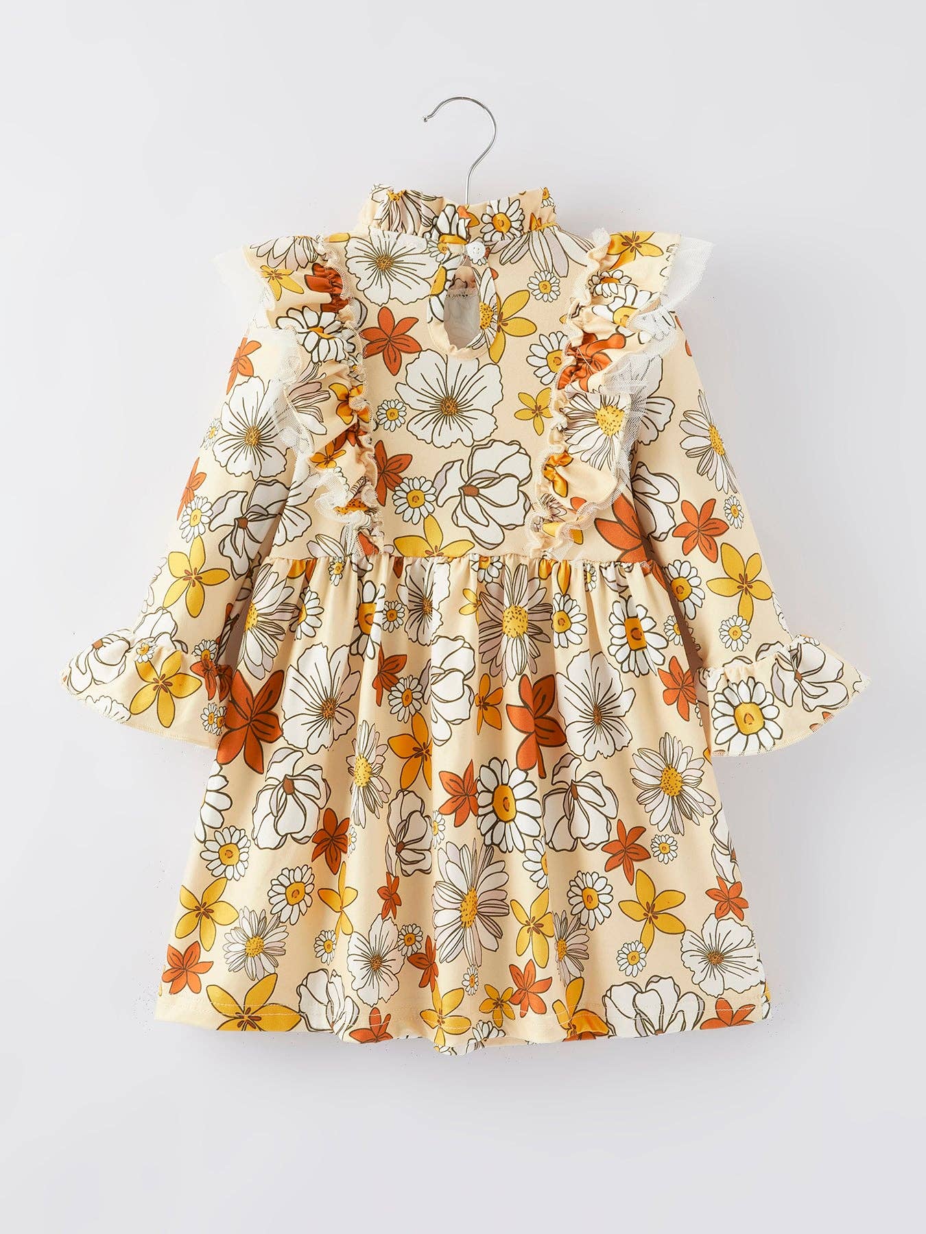 Fall Floral Print Dress DRG65133078
