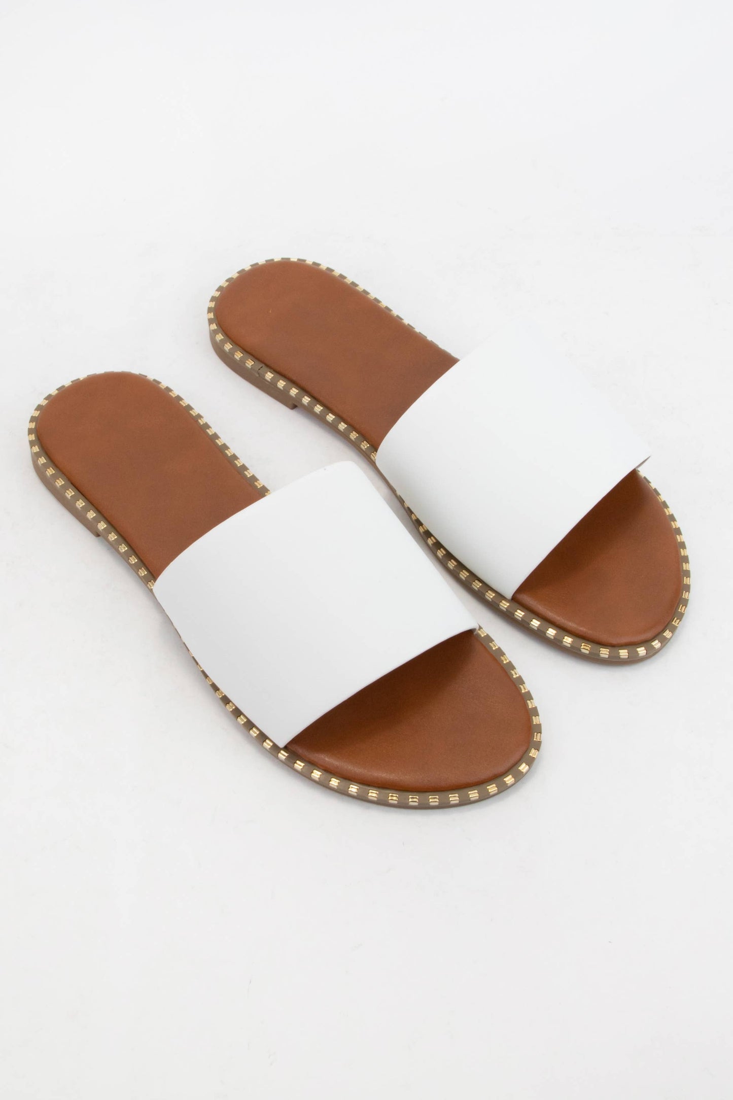 MICAH METAL TIP EMBELLISHED EDGE SOLE SANDAL MMT69
