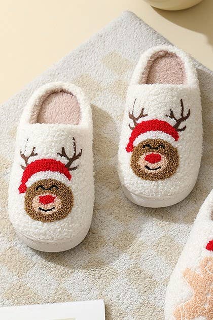 Pink checkered smile yellow face slippers 40SP014