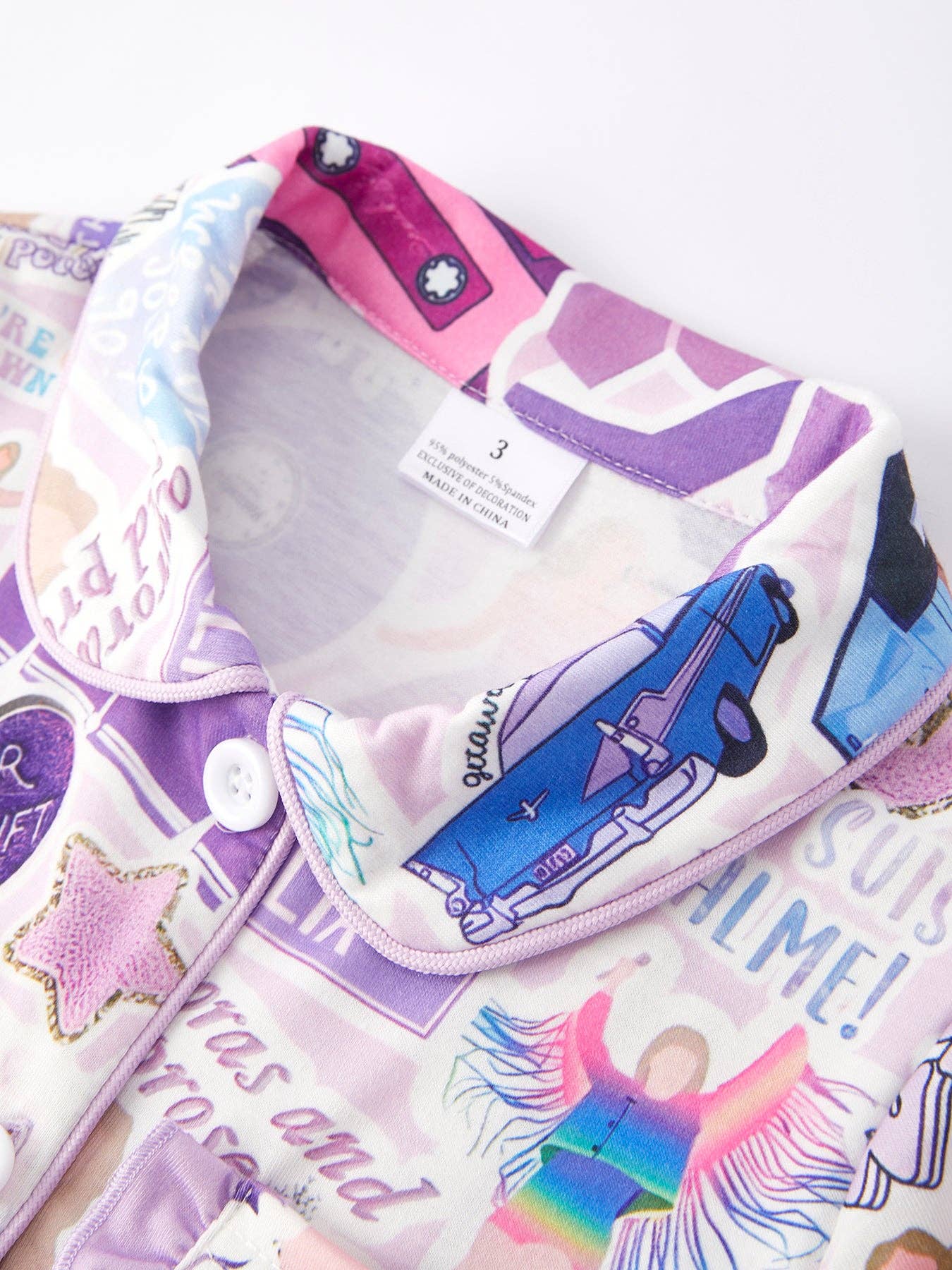 TS Character Print Girls Pajamas PJG40363