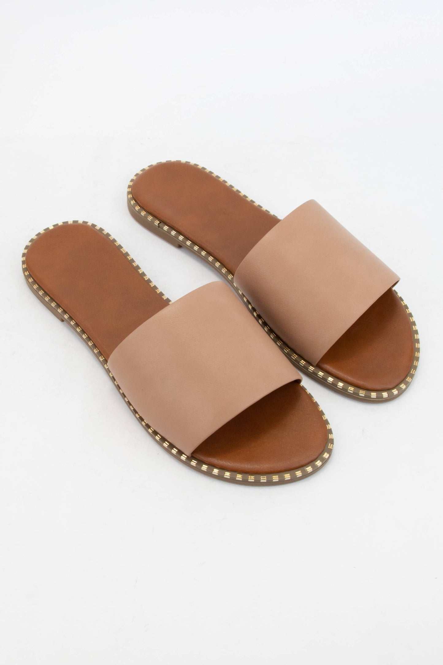MICAH METAL TIP EMBELLISHED EDGE SOLE SANDAL MMT69