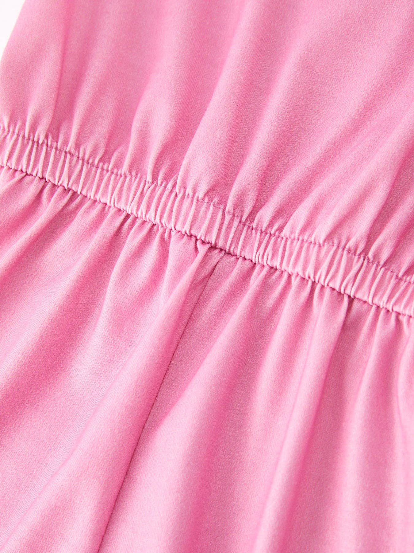 Girls Plaid Solid Color Jumpsuit PNG4077