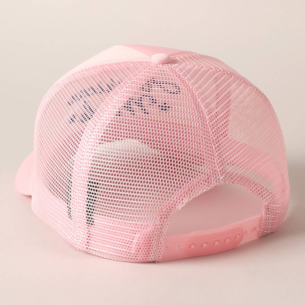 American Made Embroidery Mesh Back Trucker Hat AMH33