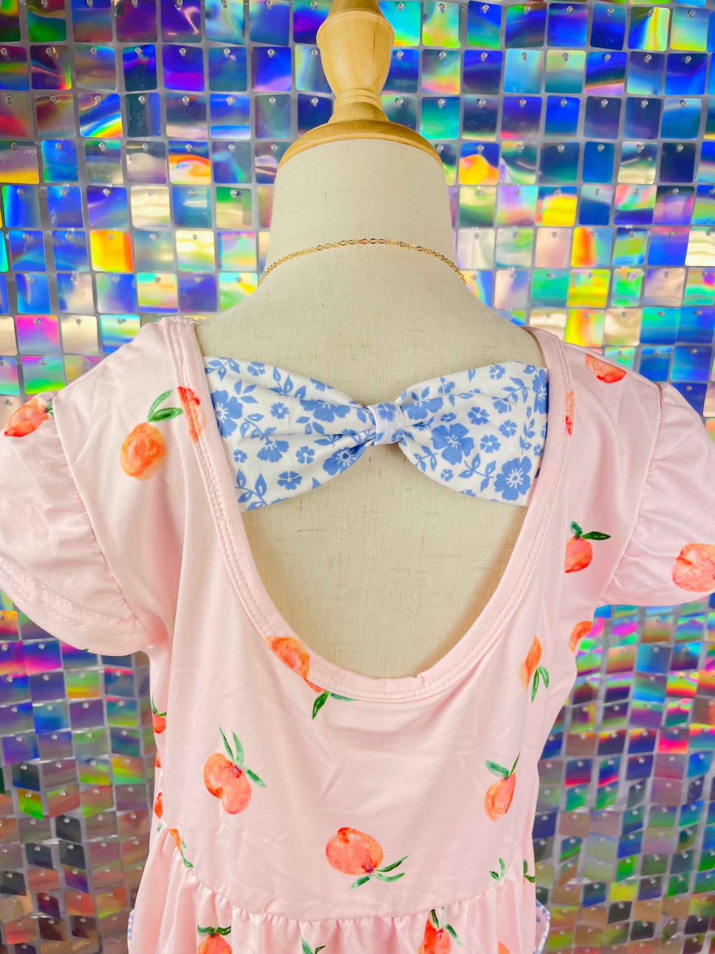 Girl’s Peach Dress DRG900