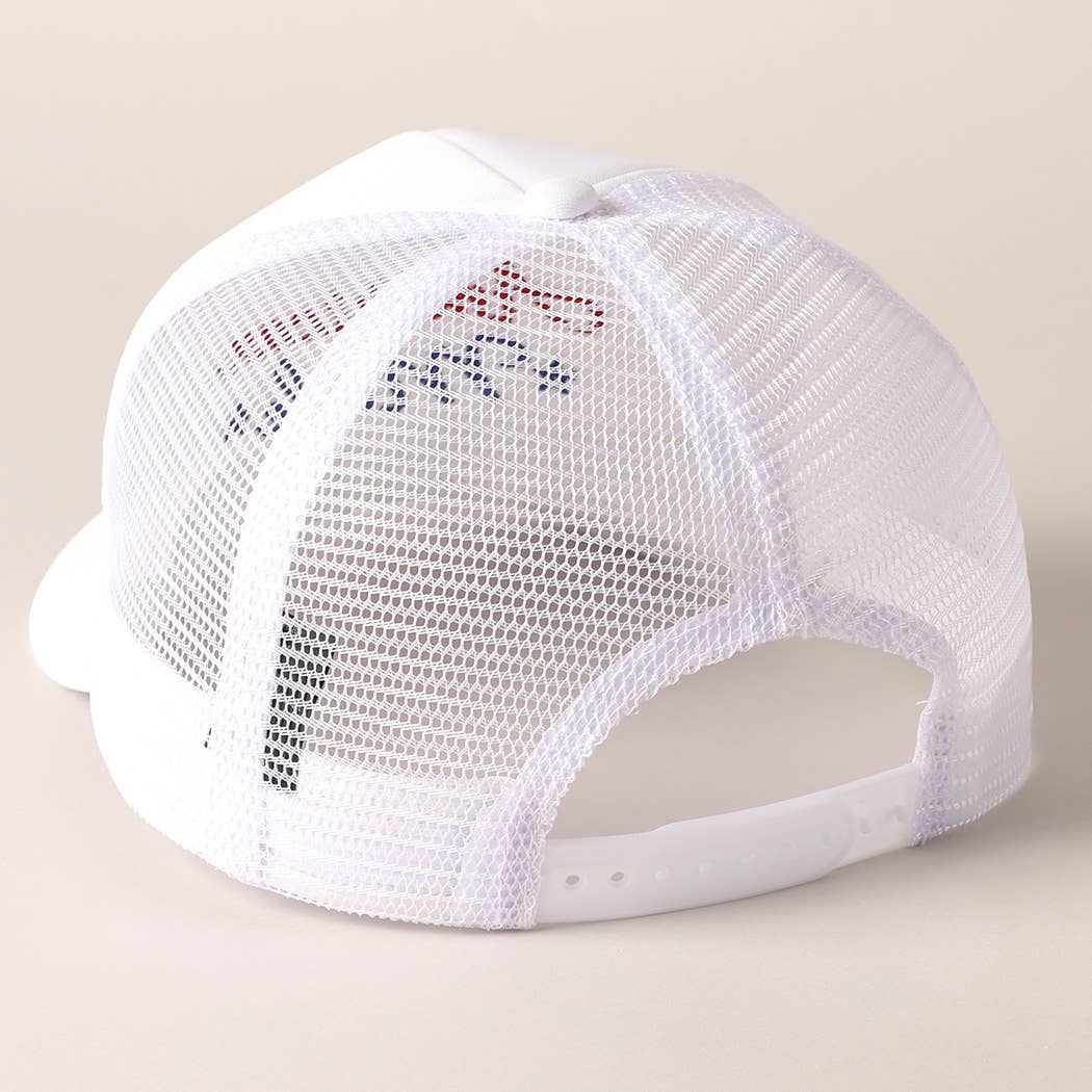 American Made Embroidery Mesh Back Trucker Hat AMH33