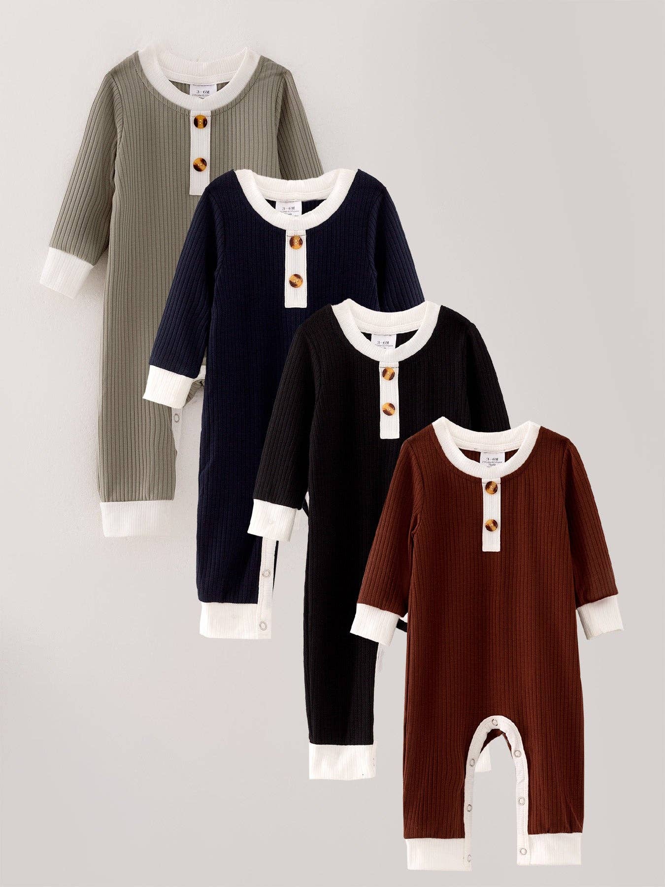 Boys Solid Color Romper RPG41506