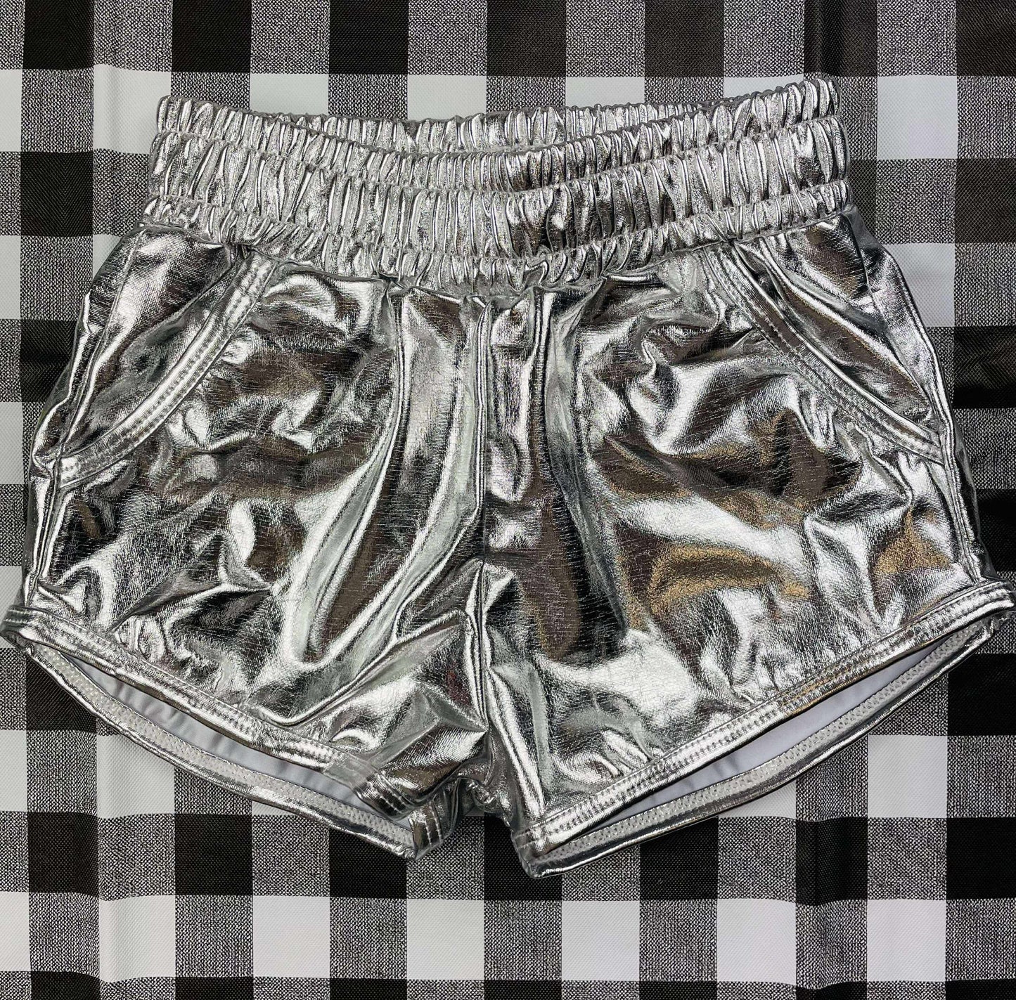 Metallic Game Day Shorts