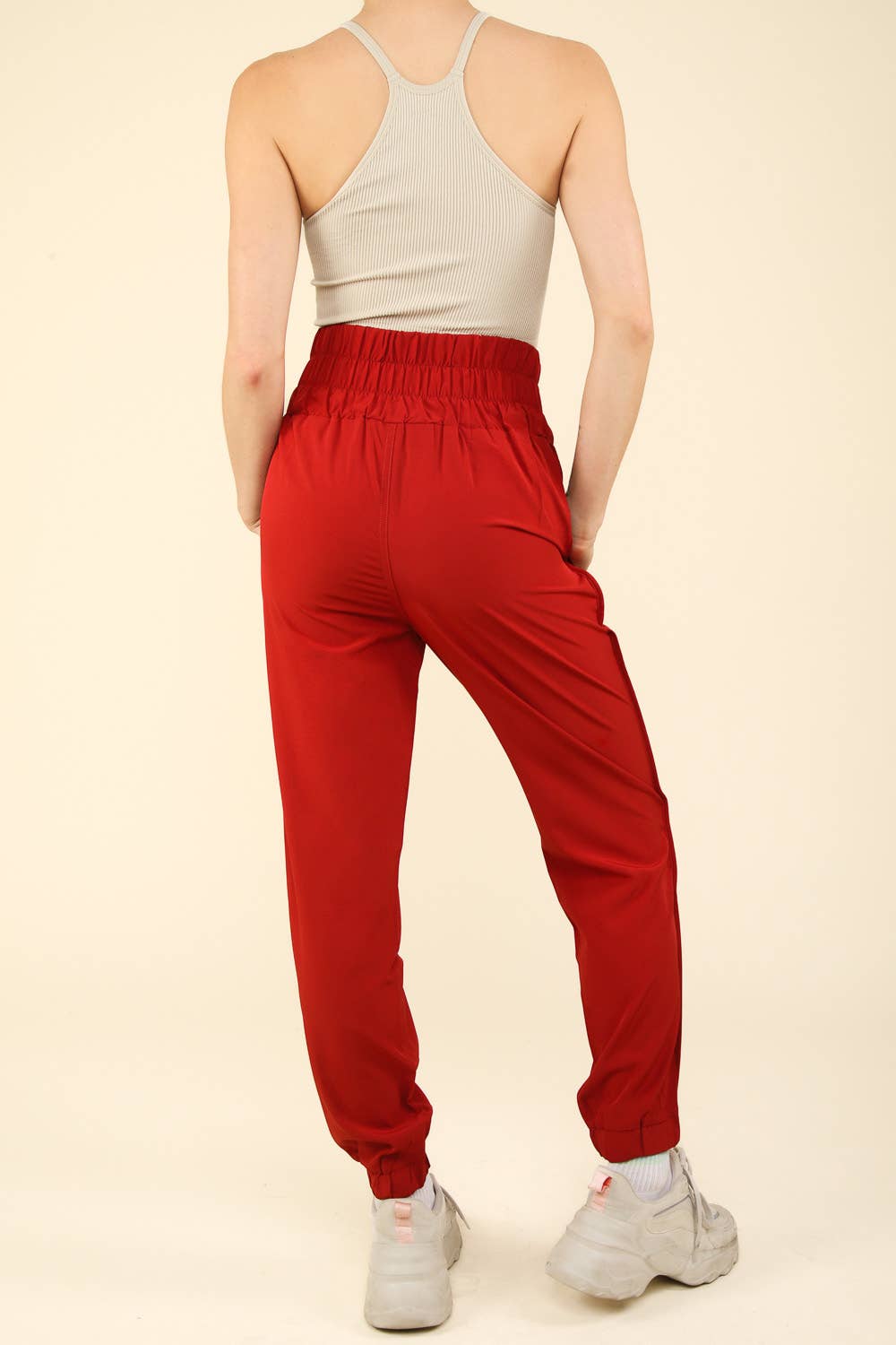 High Waisted Cargo Active Joggers w/ Pockets NP70063