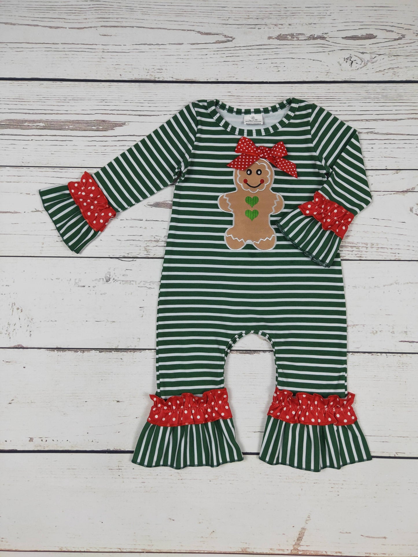 ✅ Baby Gingerbread Romper 6C106