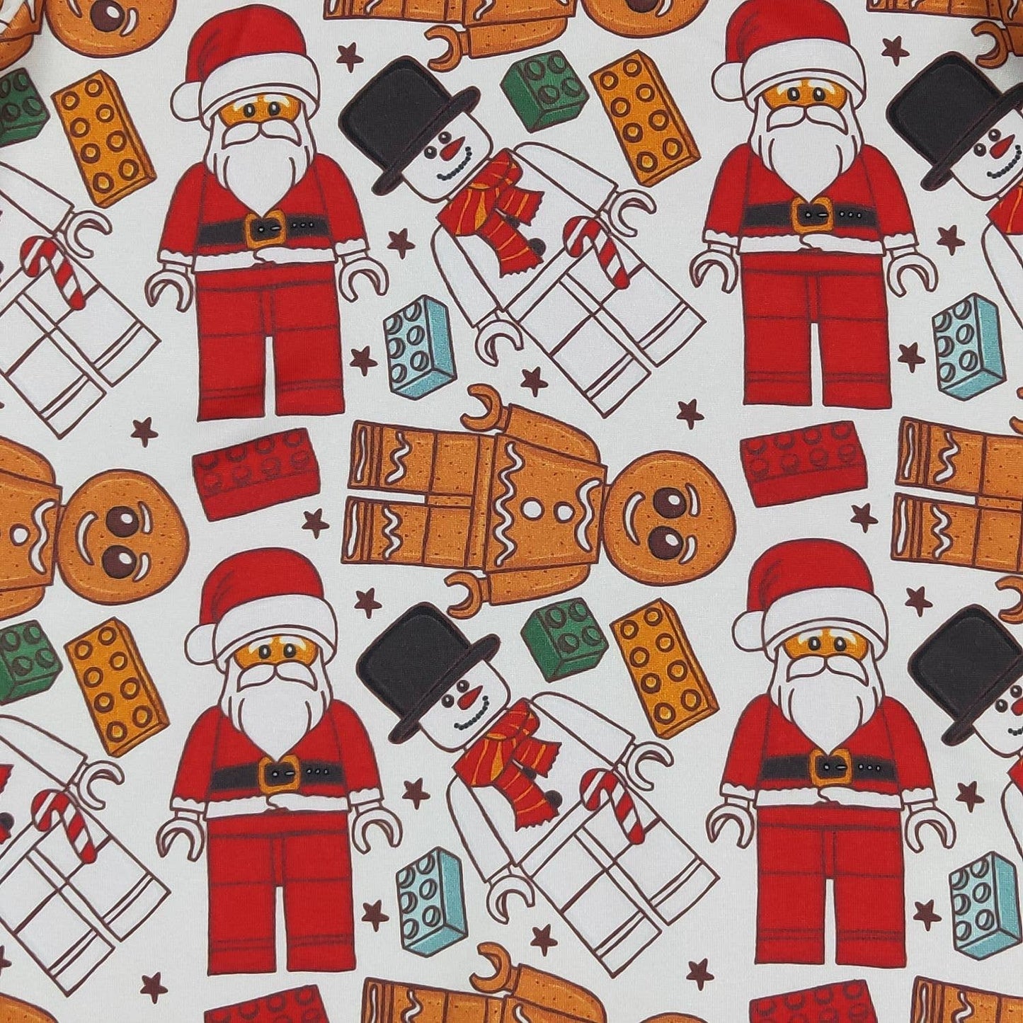 ✅ Building Block Santa Boy Romper 46601