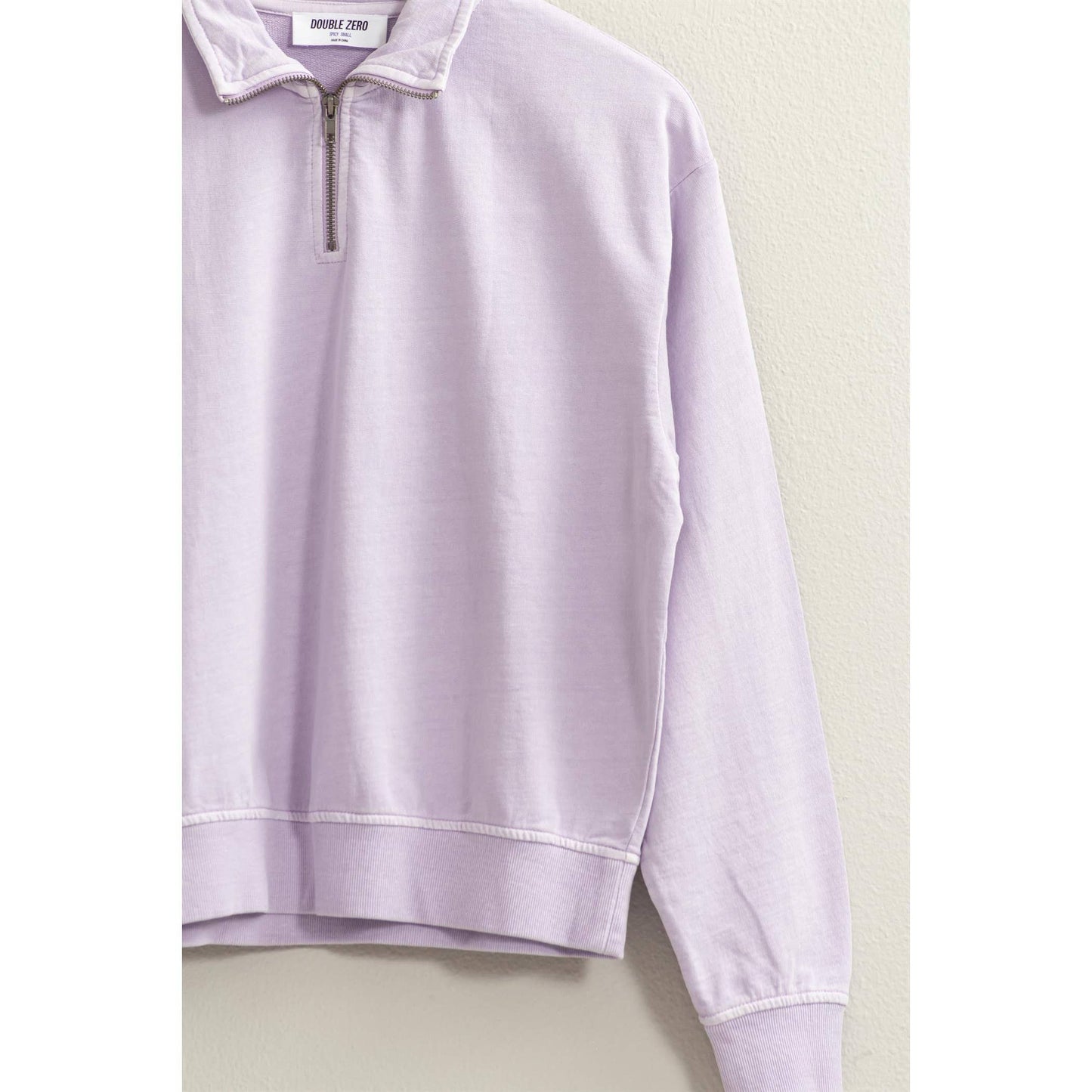D-HALF ZIP LONG SLEEVE SWEATSHIRT DZ24C587