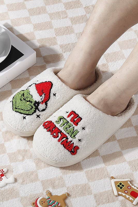Pink checkered smile yellow face slippers 40SP014