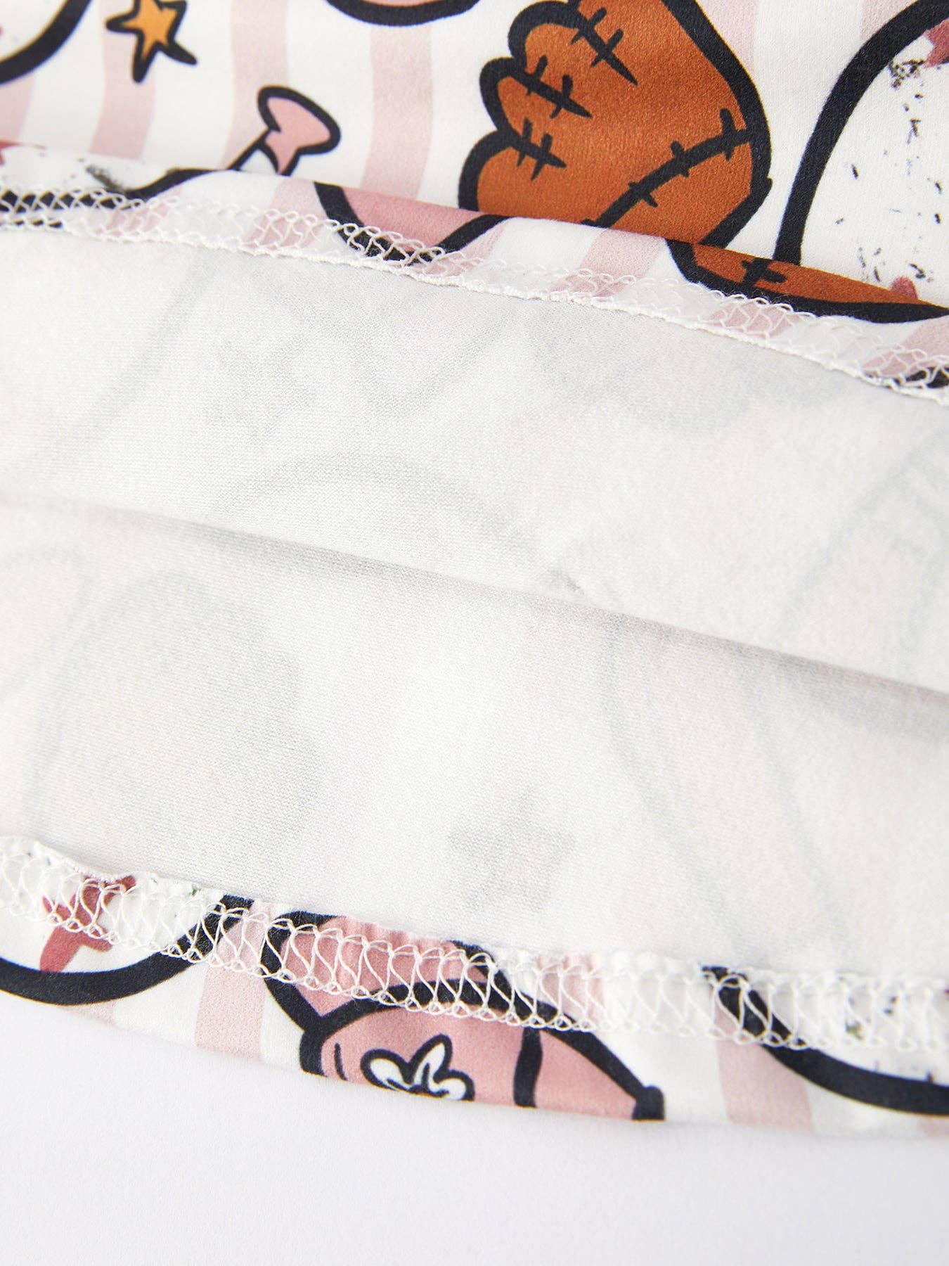 Baseball Print Milk Silk Girls Dress DRG40723