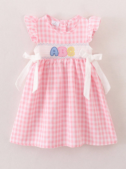 Back To School "ABC" Applique Dress DRG41958