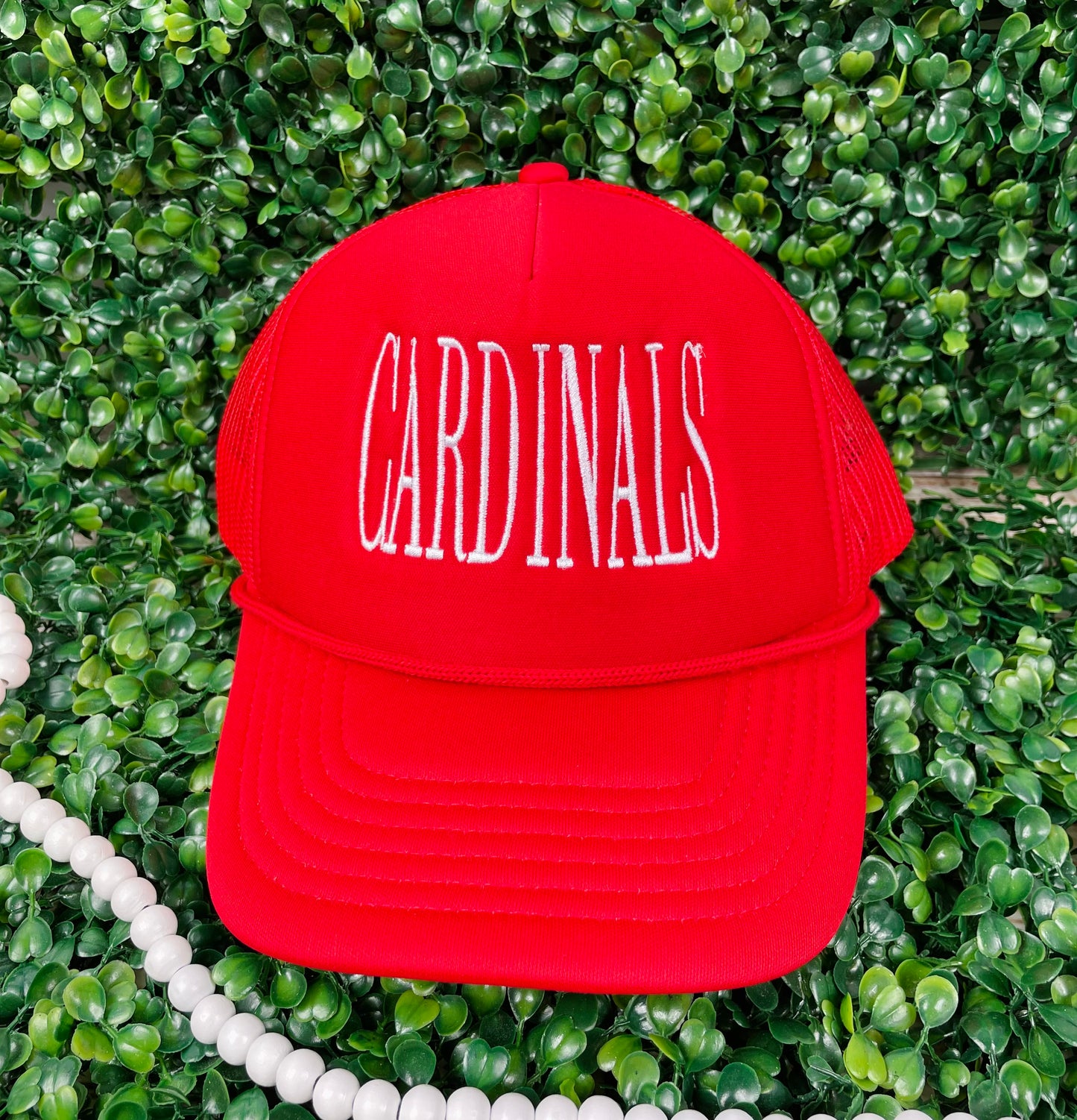 Red Foam Trucker Hat Cardinals Embroidered CH25