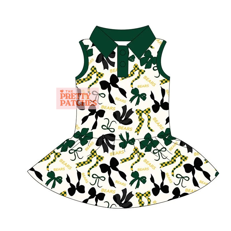 Bears & Bows Game Day Dress PRE ORDER