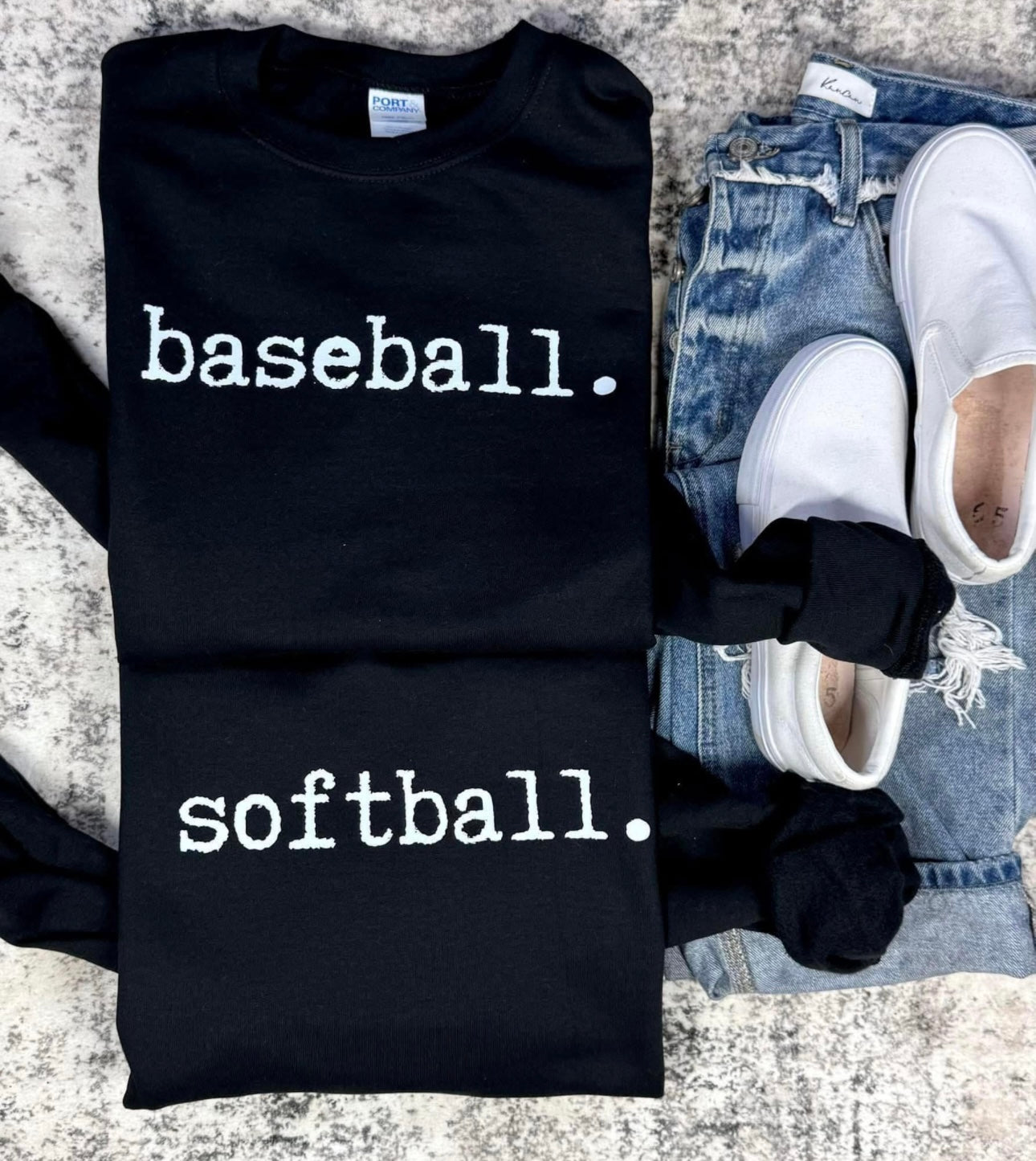 Baseball or Softball. - SWEATSHIRT - (Gildan) toddler and youth only