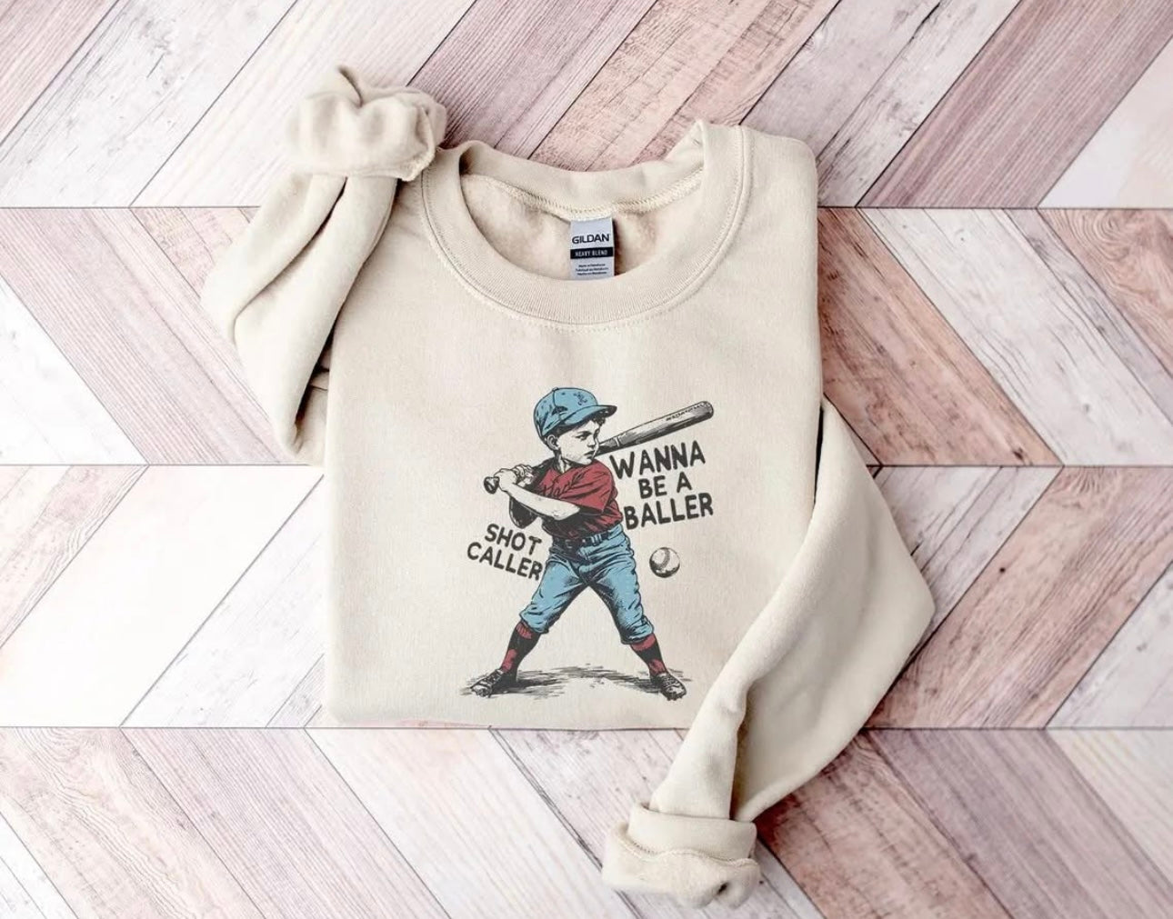 Wanna be a Baller Shot Caller - T SHIRT - (Comfort Color)