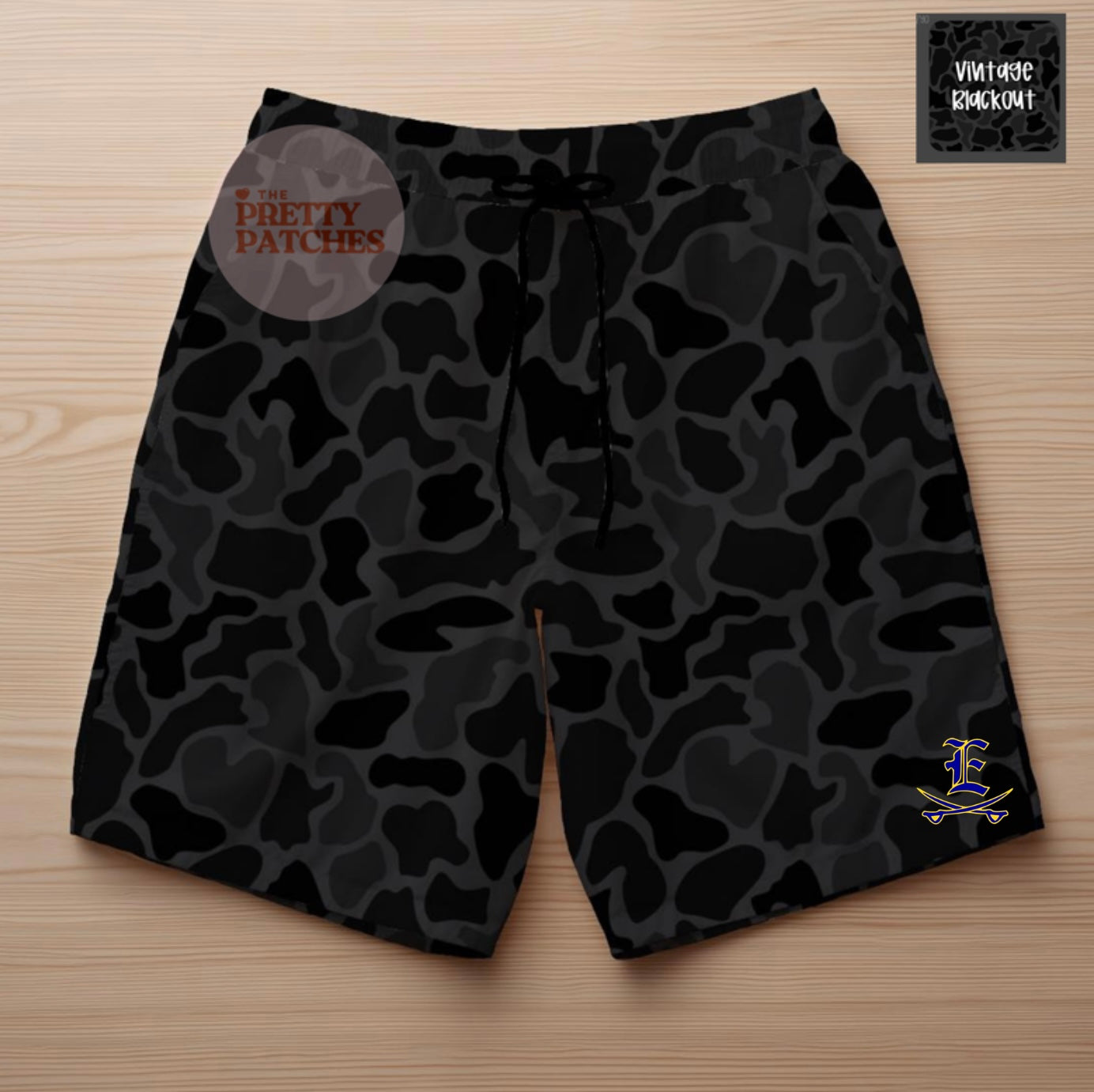 VINTAGE BLACKOUT EVALDALE REBELS SHORTS (YOUTH)- PREORDER