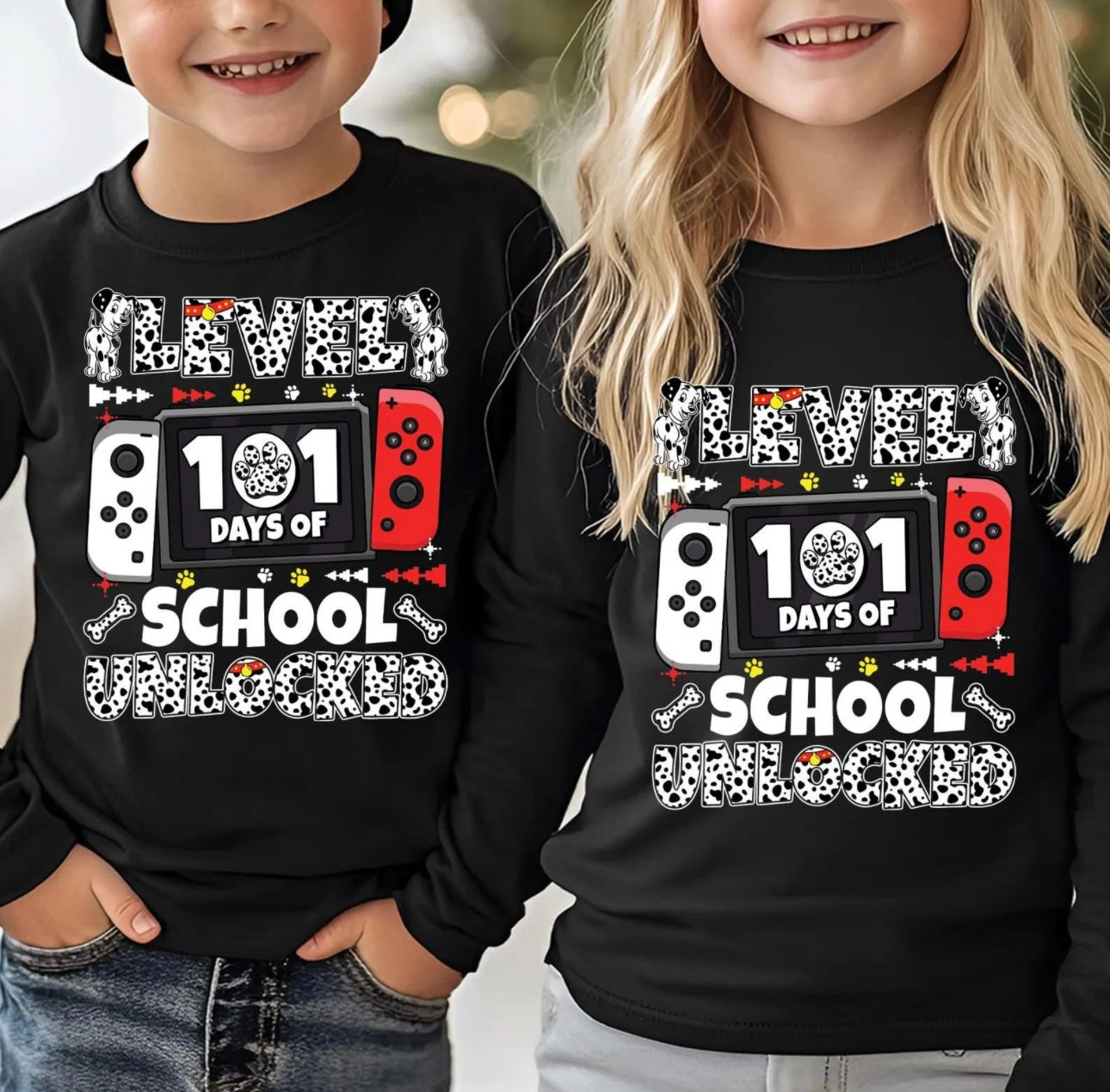 101 Days of School - Level Unlocked - T SHIRT - (Gildan)