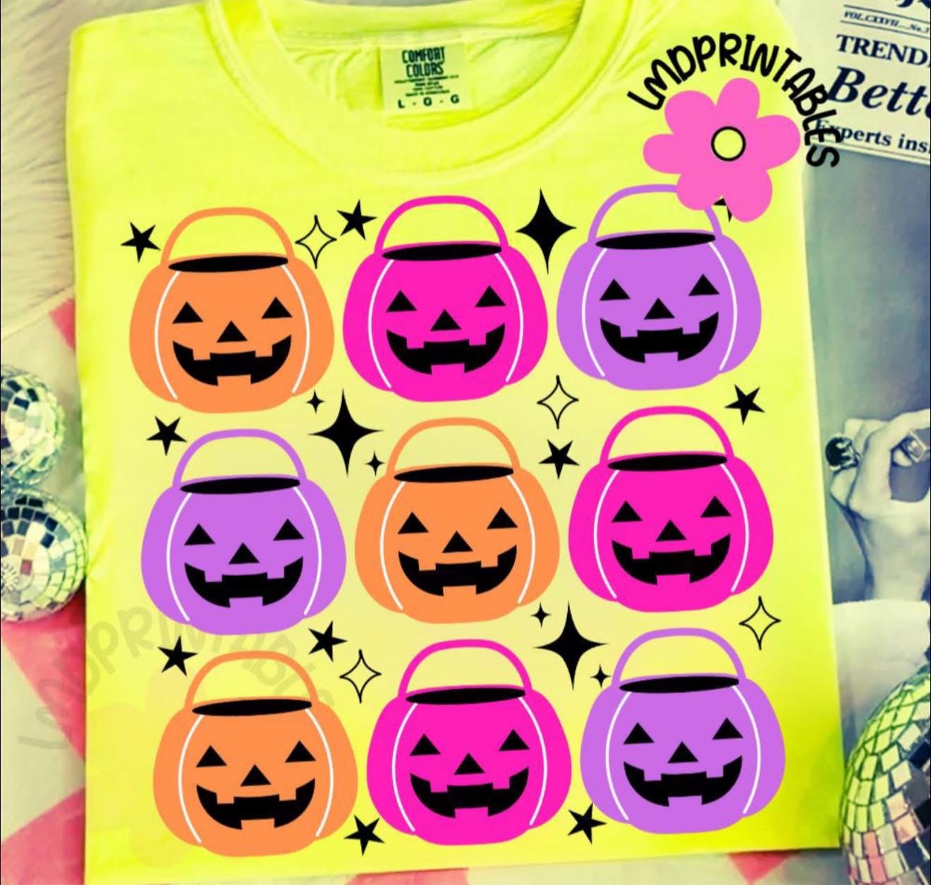 Halloween Buckets - T SHIRT - (Comfort Color)