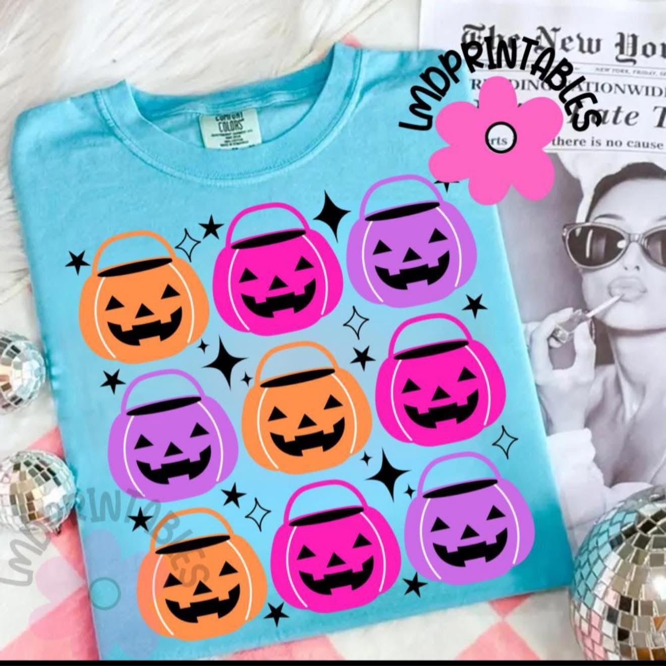 Halloween Buckets - T SHIRT - (Comfort Color)