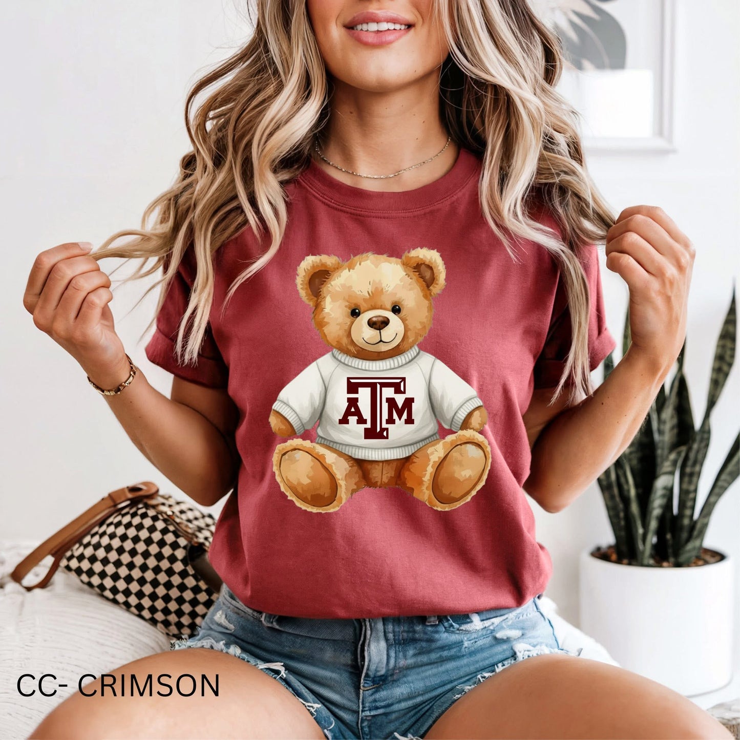 Aggie Teddy Bear - T SHIRT - (Comfort Color)