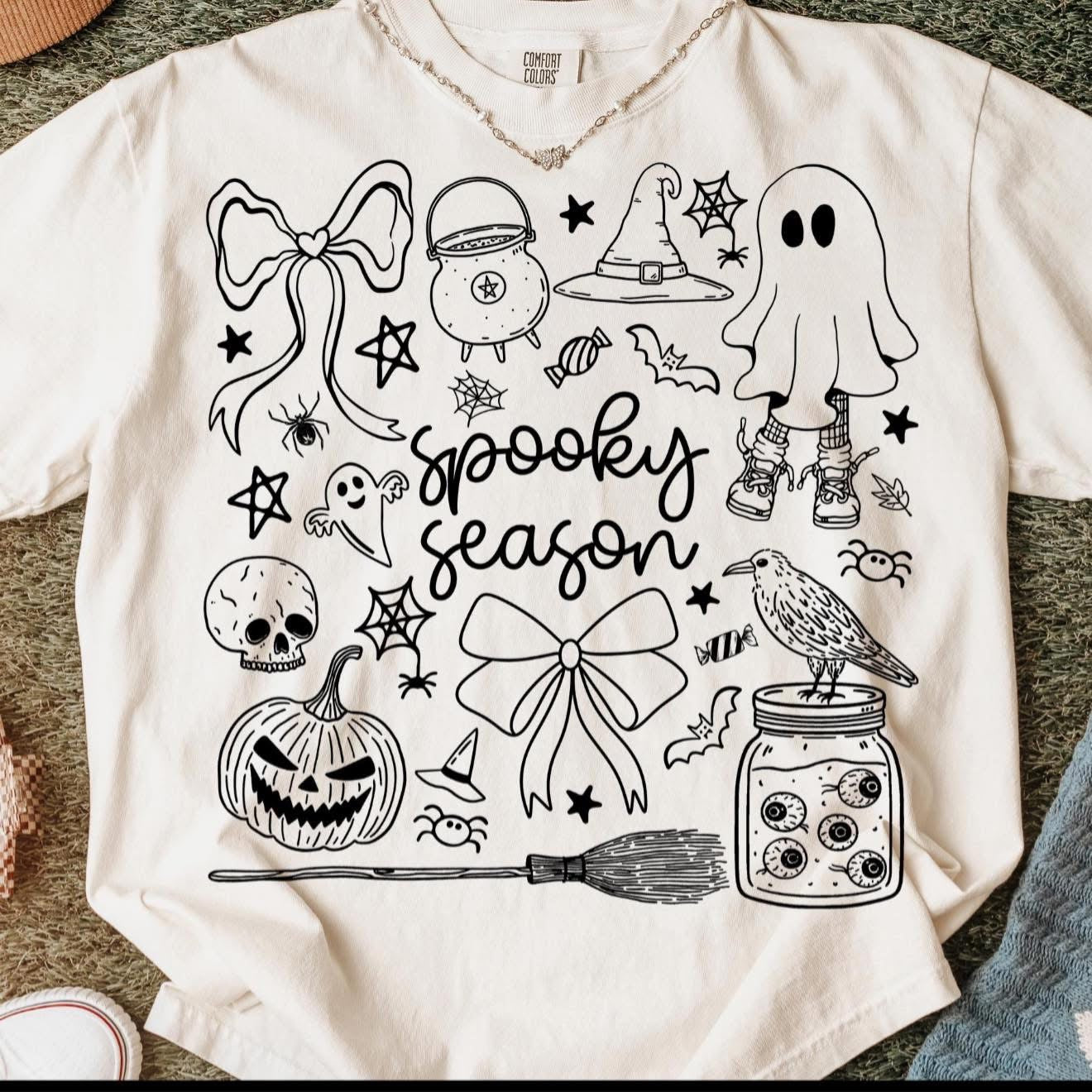 Spooky Halloween Collage - T SHIRT - (Bella) ADULT SIZING