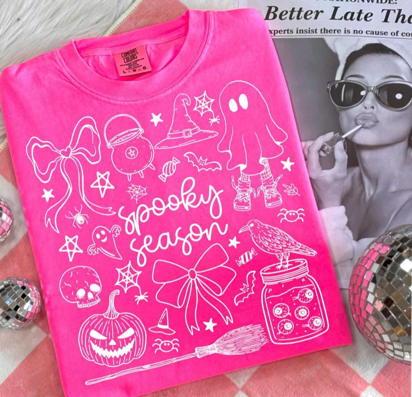 Spooky Halloween Collage - T SHIRT - (Bella) ADULT SIZING
