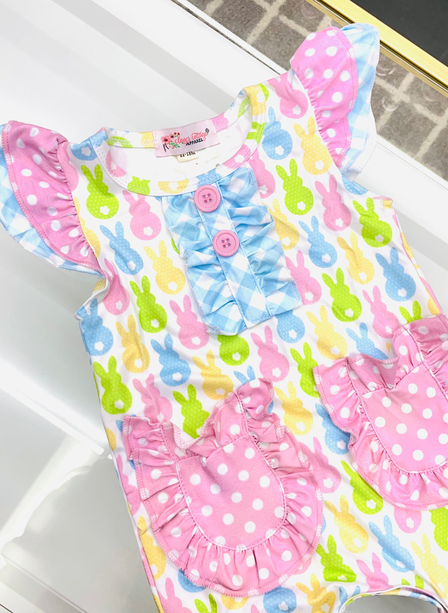 Bunny Ruffle Romper - CCA141