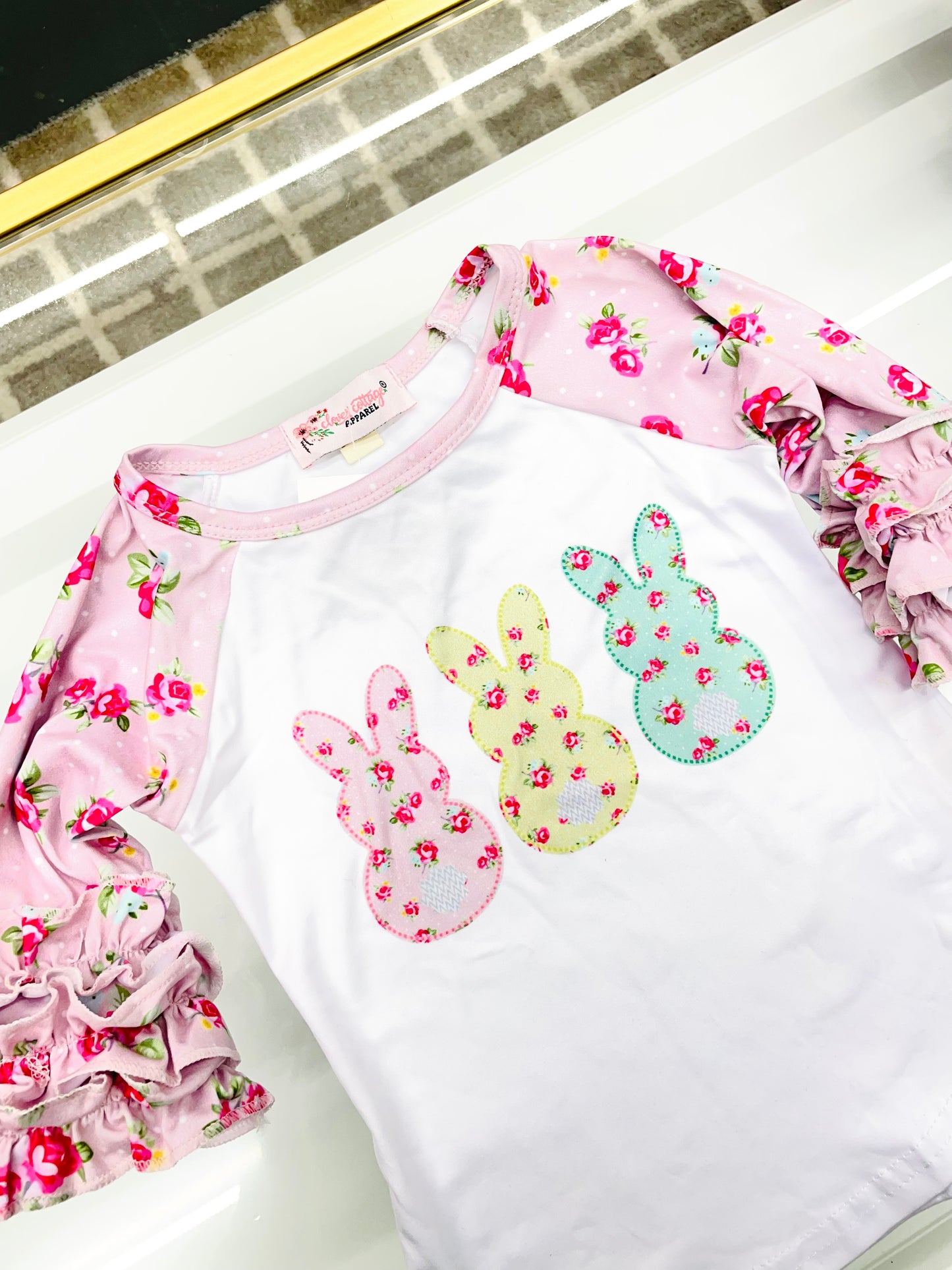 BABY RUFFLE EASTER TOP -TOP23