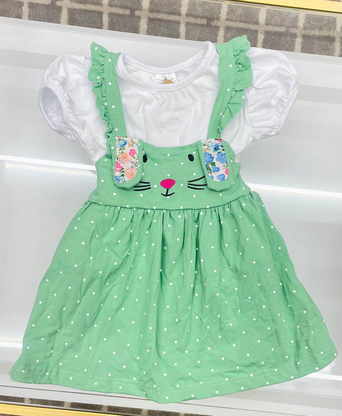 GIRLS EASTER BUNNY DRESS -DRSEB5