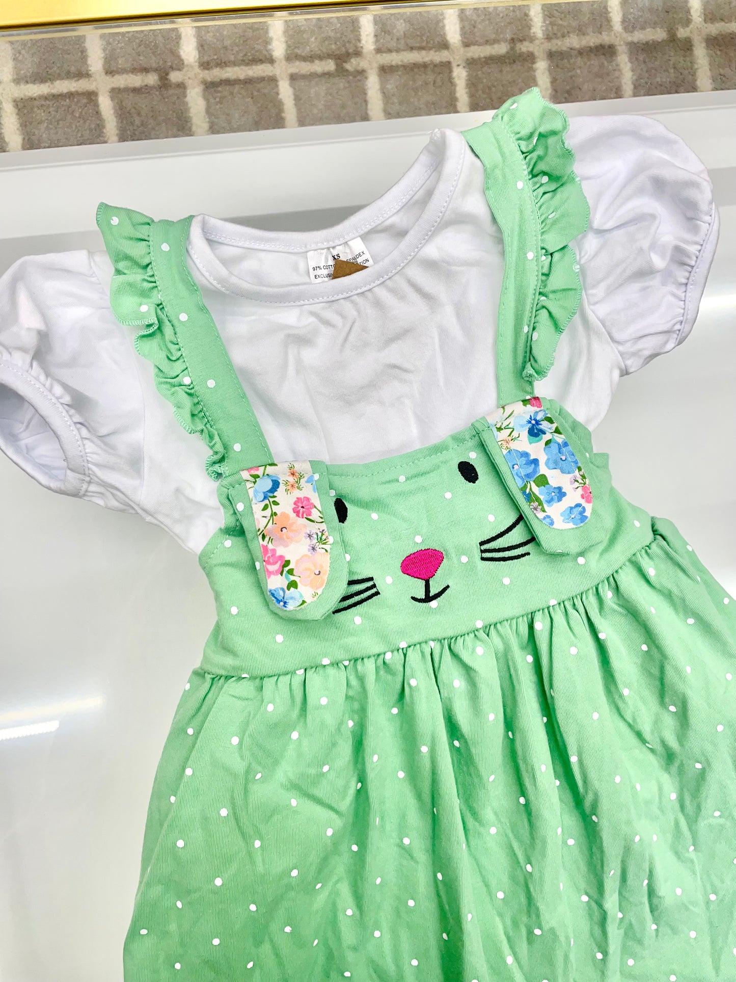 GIRLS EASTER BUNNY DRESS -DRSEB5