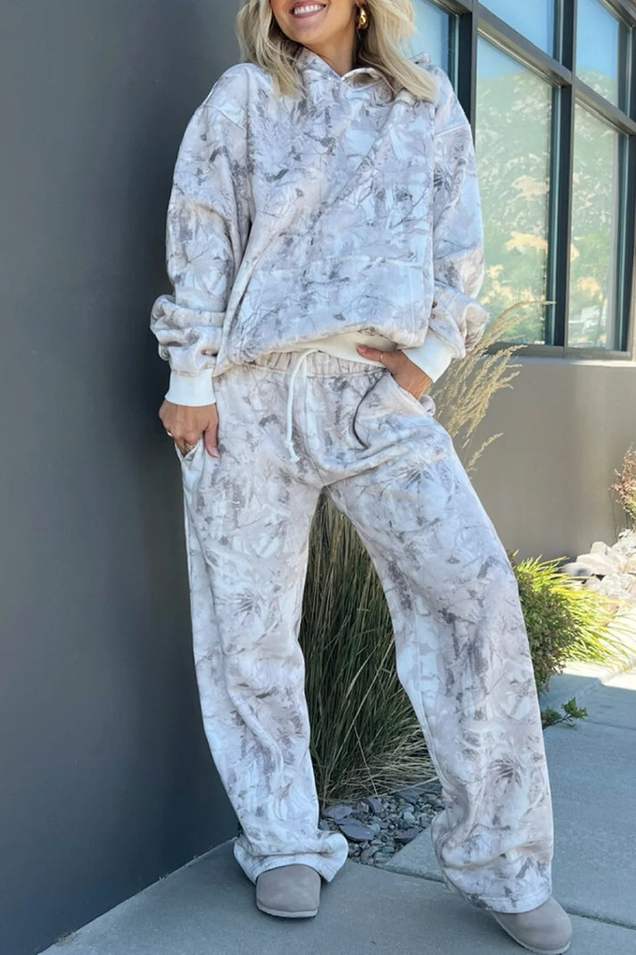Light Grey Camo Hoodie Set 12226AJ