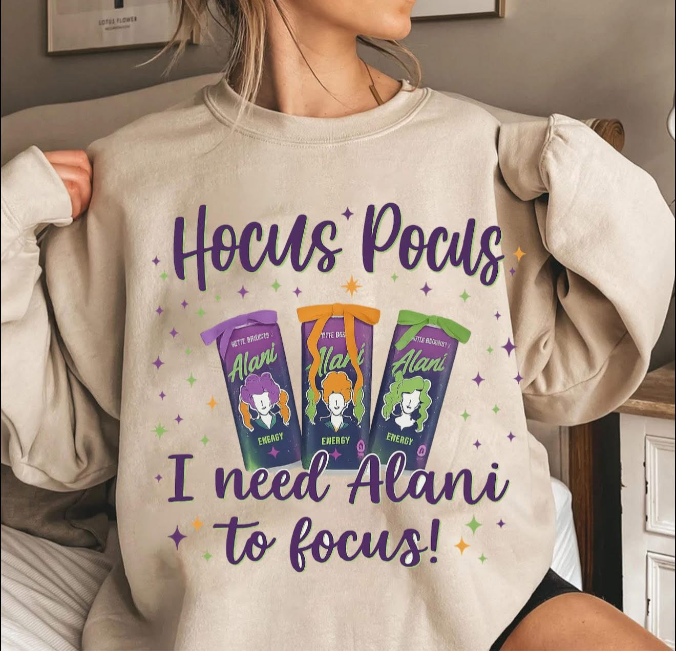 Hocus Pocus - I need Alani to Focus - T SHIRT - (Jerzee/Gildan)