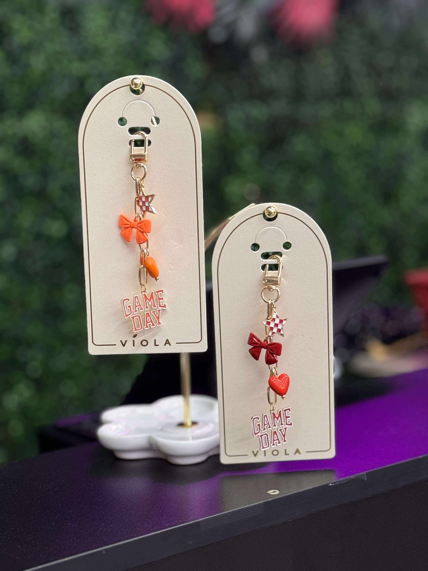 Gameday Bag Charm with Star, Bow, and Heart! — In Store — GDBC
