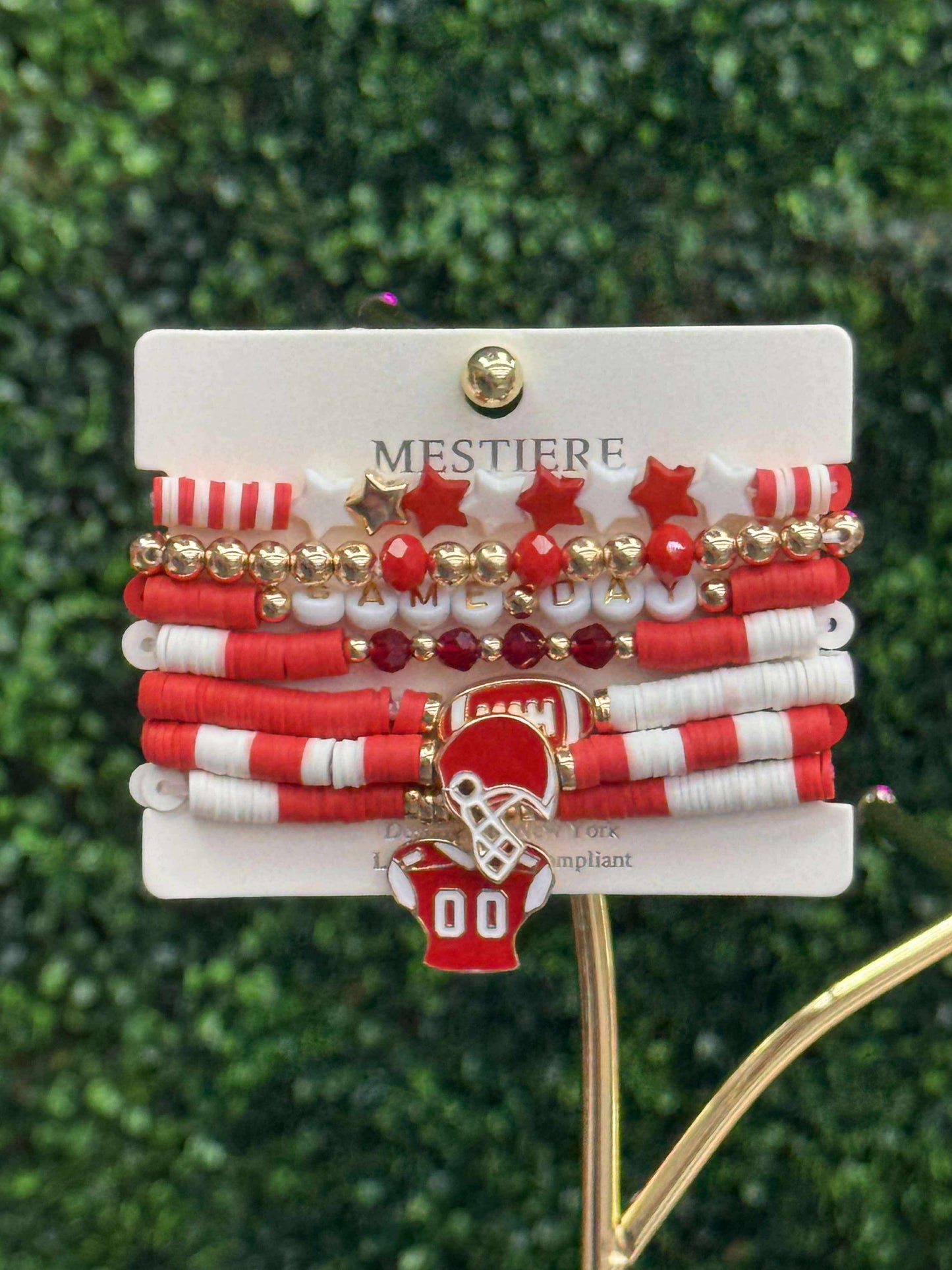 Gameday Set of 7 Football Stretch Bracelets — In Store — GDRW