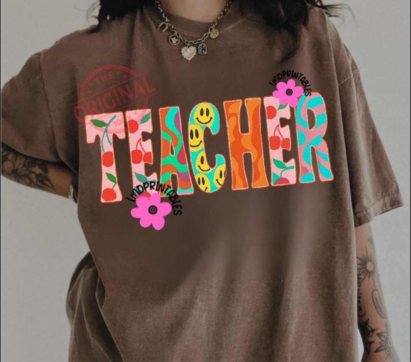 Retro Teacher - T SHIRT - (Comfort Color)