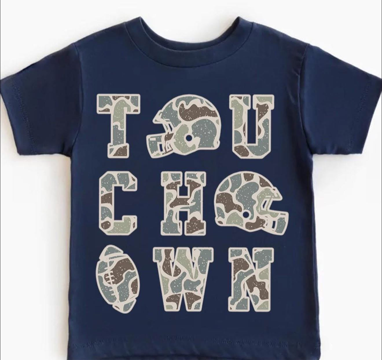 Camo Touchdown - T SHIRT - (Comfort Color/DriFit)