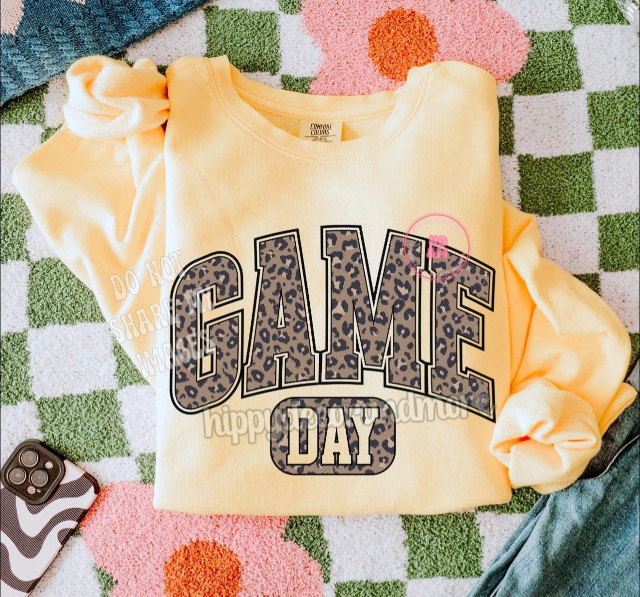 Cheetah Blocked Game Day - T SHIRT - (Jerzee/Gildan)