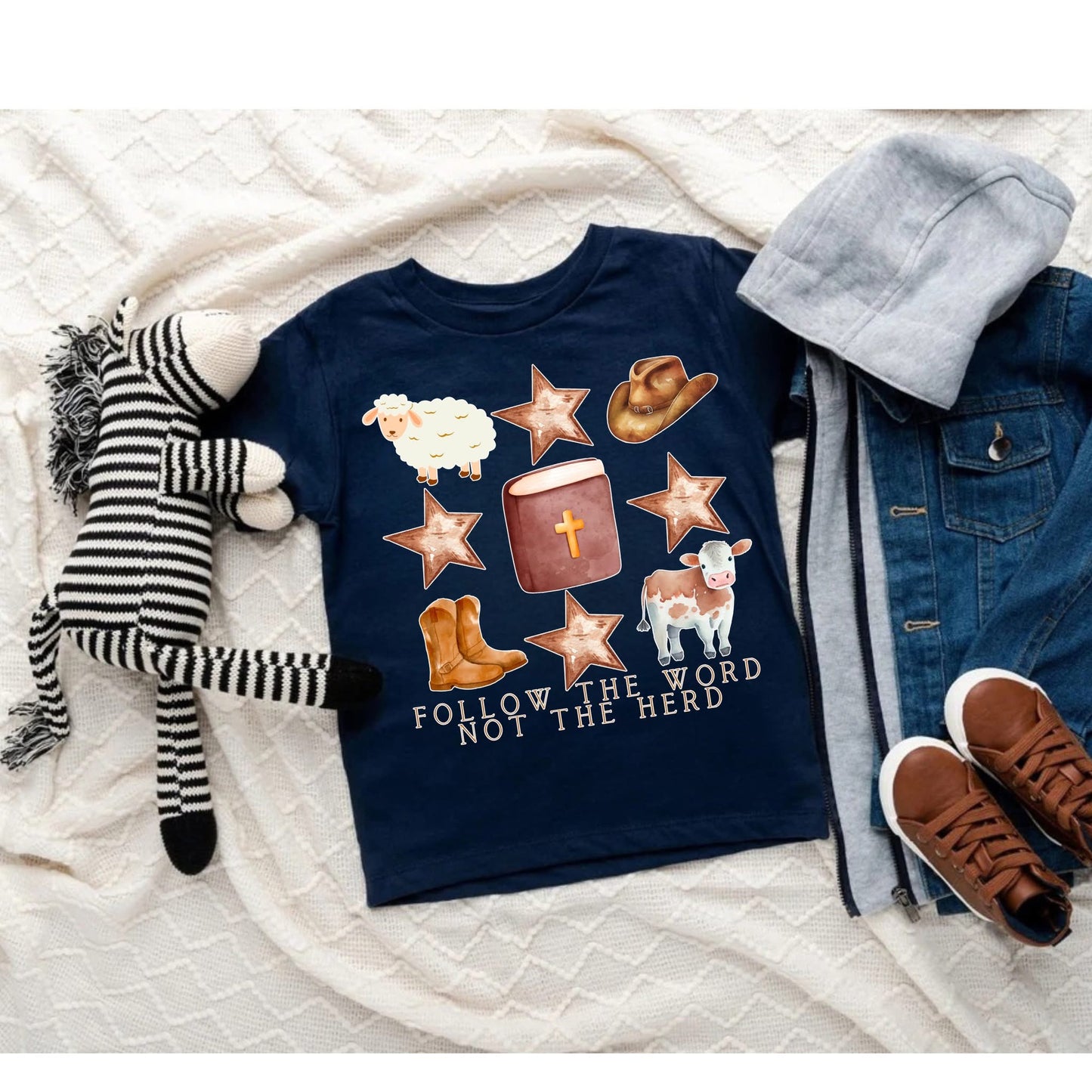 FOLLOW THE WORD NOT THE HERD - BOY OPTION - T-shirt (GILDAN)