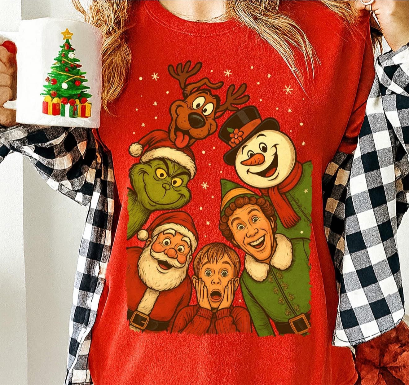 Retro Christmas - T SHIRT - (Jerzee/Gildan)