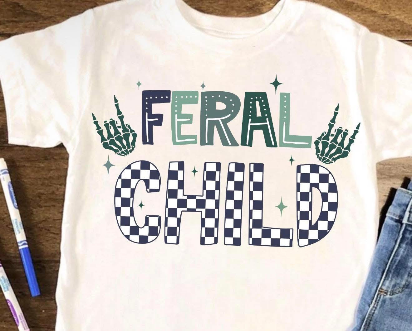 Feral Child (Boy Version) - T SHIRT- (GILDAN/LAT)