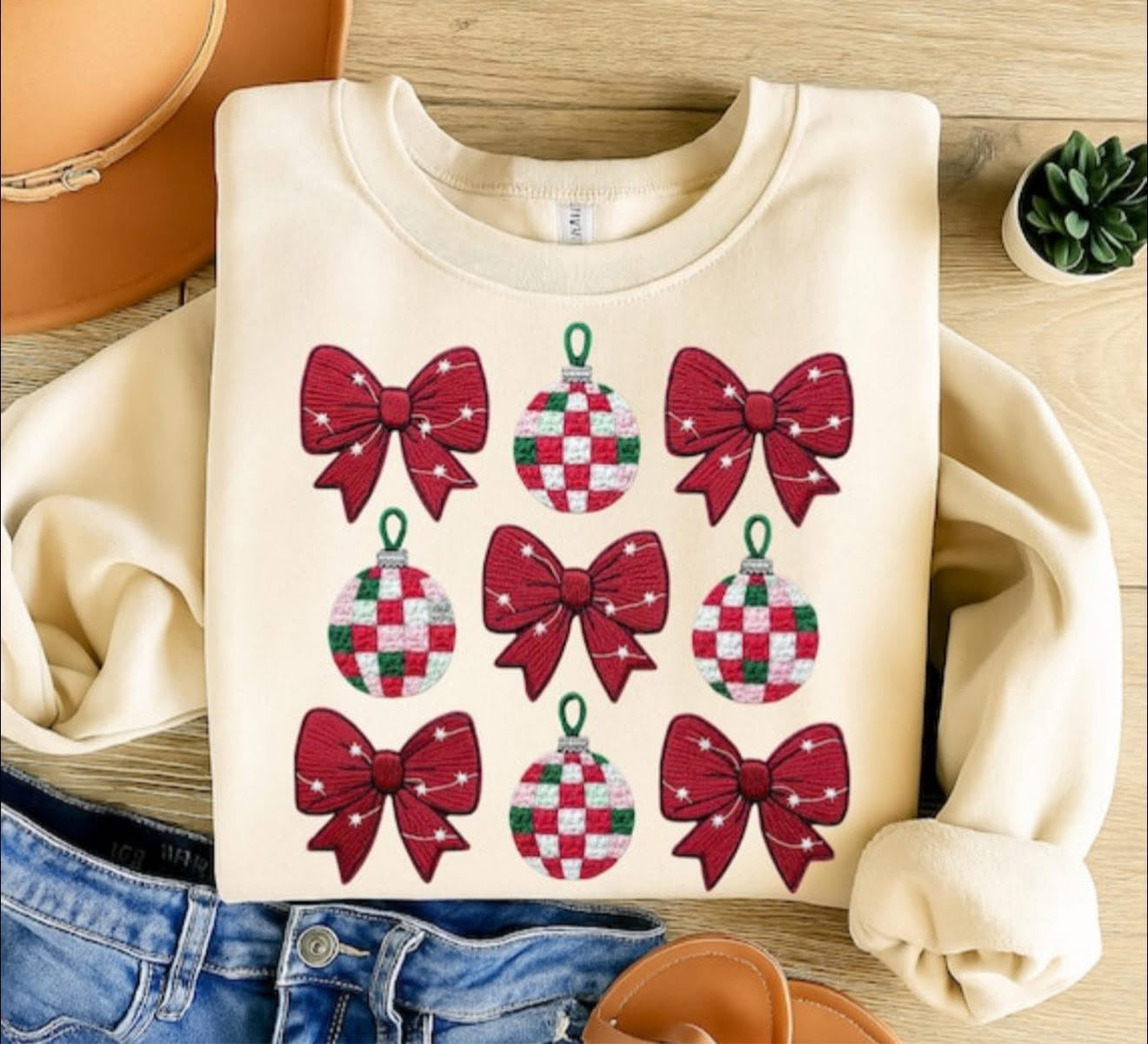 Disco and Bows - SWEATSHIRT - (Jerzee/Gildan)