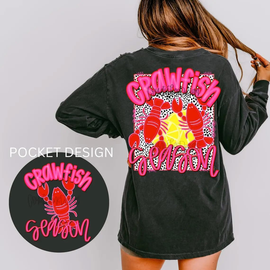 Crawfish Season- LONG SLEEVE - (Comfort Color)