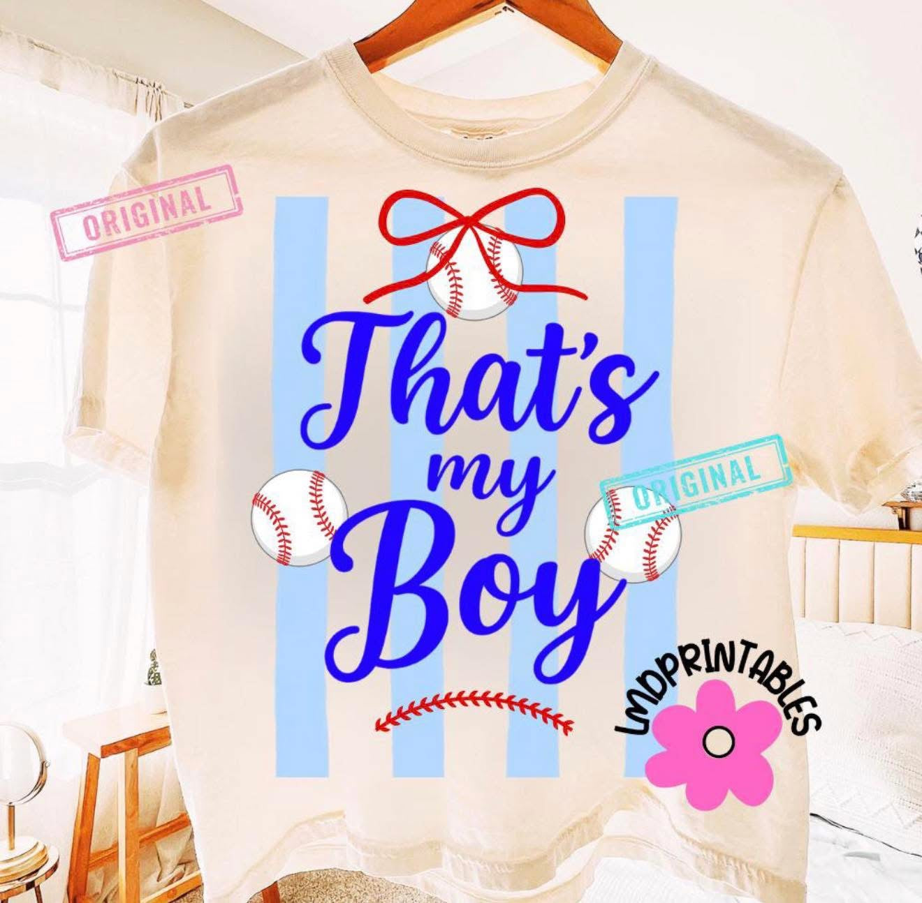 That’s My Boy⚾️-T SHIRT - (GILDAN/JERZEES)