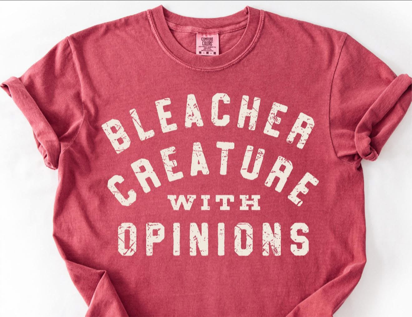 Bleacher Creature with Opinions - T SHIRT - (Comfort Color)