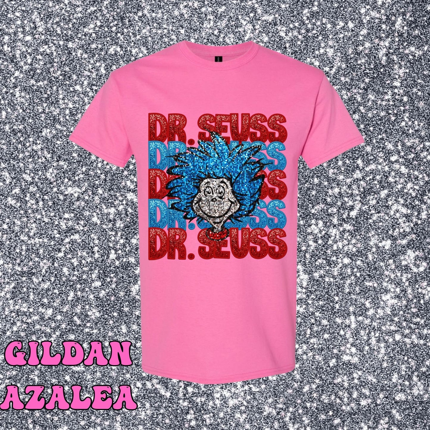 Dr. Seuss x5 with Face - T SHIRT - (Jerzee/Gildan)