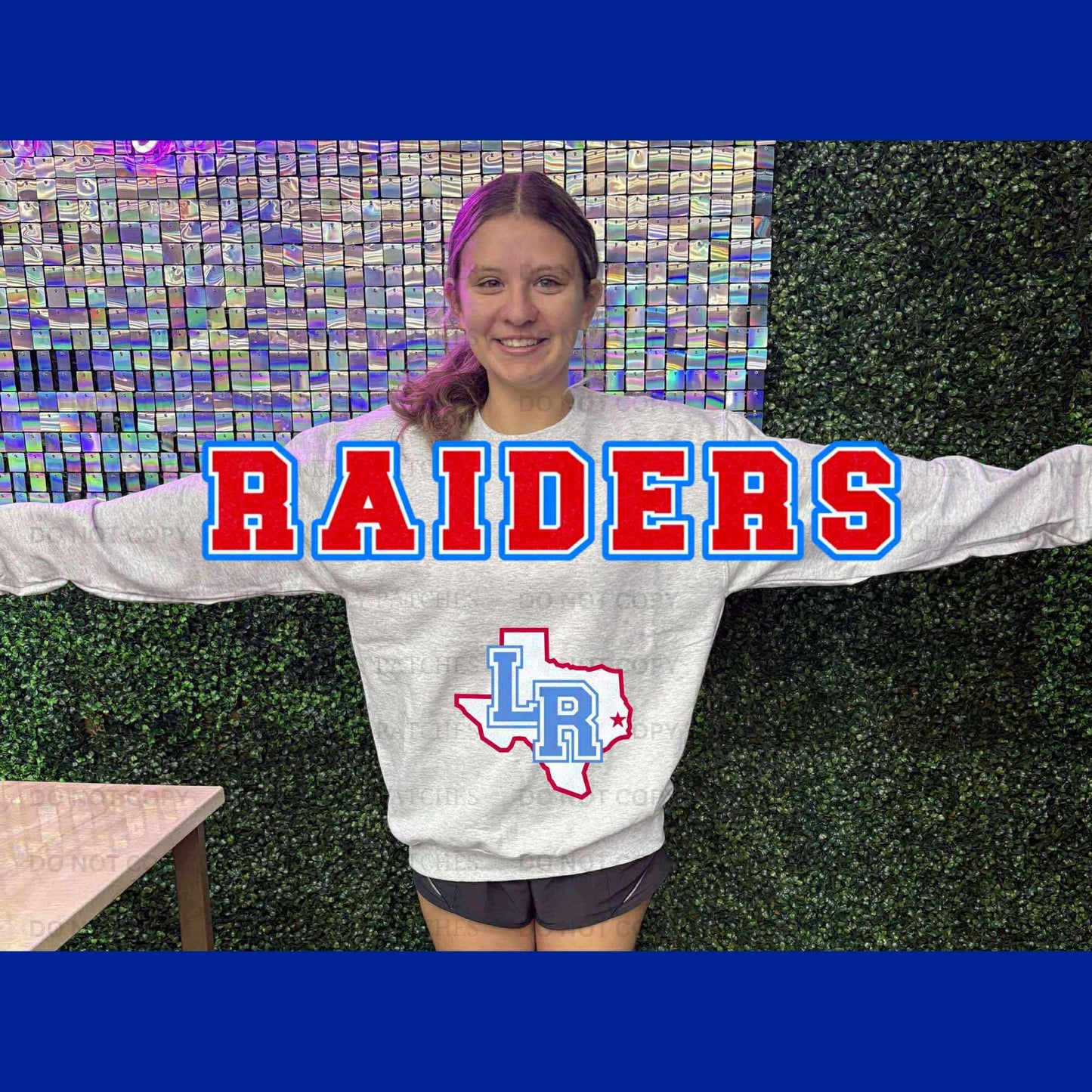 Oversized Mascot Sweatshirts with Logo - RAIDERS - SWEATSHIRT - (Jerzee/Gildan)