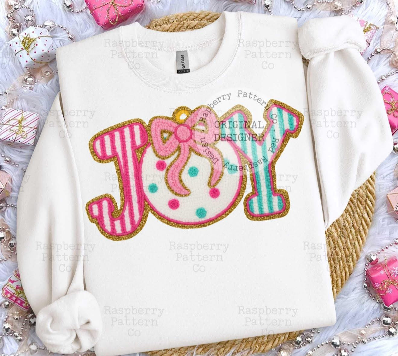 Joy with Pink Bow - T SHIRT - (Comfort Color)